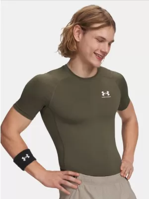 Muška majica kratkih rukava UNDER ARMOUR HG ARMOUR COMP SS 1361518-390 ZELENA