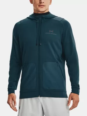 Muški sweatshirt UNDER ARMOUR RUSH ALL PURPOSE FZ HD PLAVA