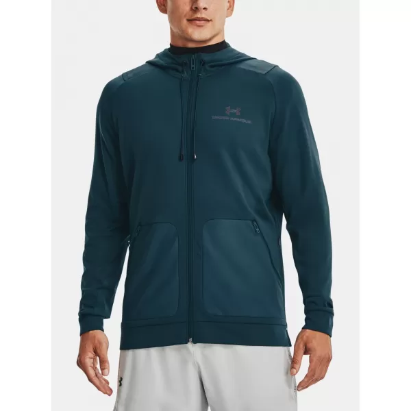  Muški sweatshirt UNDER ARMOUR RUSH ALL PURPOSE FZ HD PLAVA 