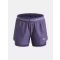 Kratke hlače za djevojčice UNDER ARMOUR UA TECH PLAY UP 2N1 SHORT 6004985-520 LJUBIČASTA