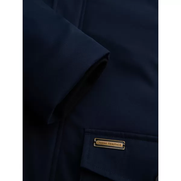  Muška parka OMBRE OM-JAPJ-0287 TAMNOPLAVA 