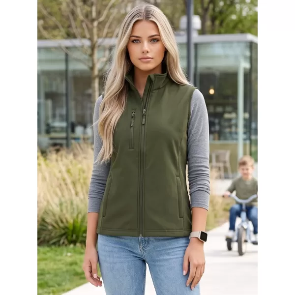  Ženski softshell prsluk ALTISPORT NoPrint NP/ALW965 VOJNOG 