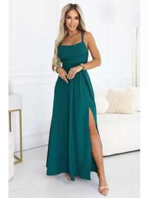 Haljina NUMOCO 589-6 TAMNOZELENE BOJE