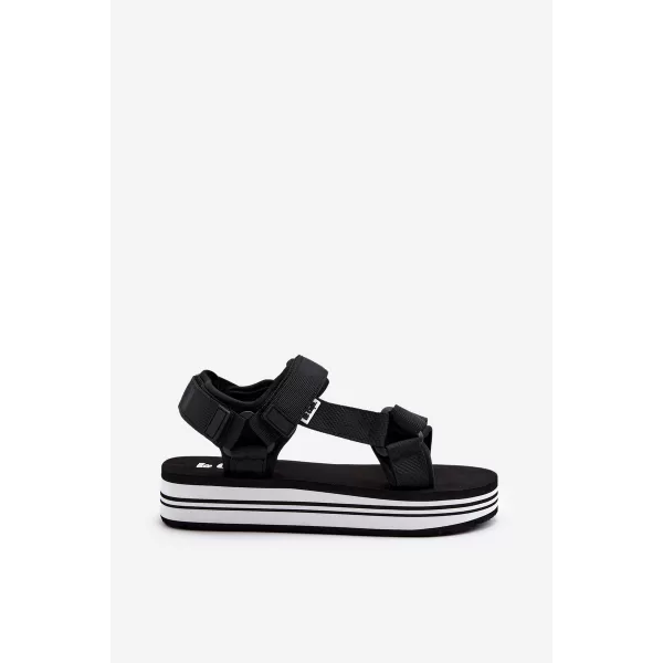  Ženske sandale LEE COOPER LCW-24-05-2753L CRNO/BIJELO 