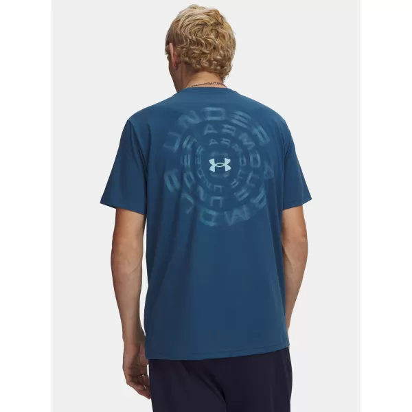  Muška majica kratkih rukava UNDER ARMOUR M BLUR WM SS 6009248-498 PLAVA 