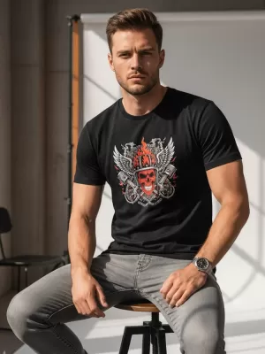 Muška majica kratkih rukava DSTREET NX058R CRNA
