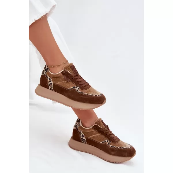  Ženske tenisice BIG STAR OO274A313 SMEĐA/BEŽ Big Star Shoes 