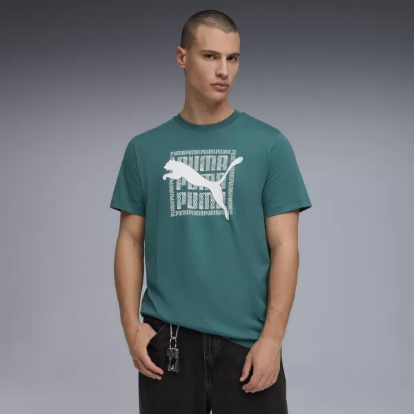  Muška majica kratkih rukava PUMA GRAPHIC TEE 691775_41 SMARAGDNI LED 