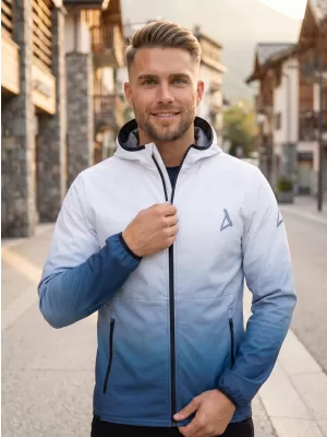 Muška vrhunska softshell jakna ALTISPORT VOJ/ALM126JACK01 TAMNOPLAVA/BIJELA