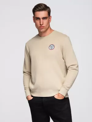 Muški sweatshirt OMBRE B1713 BEŽ