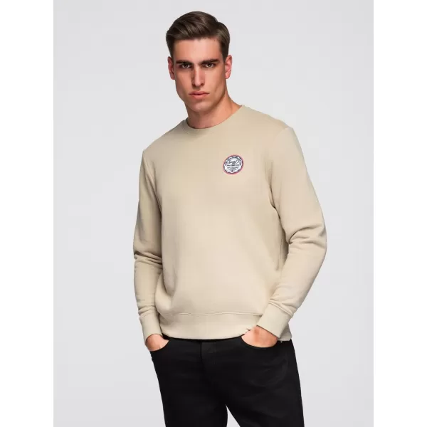  Muški sweatshirt OMBRE B1713 BEŽ 