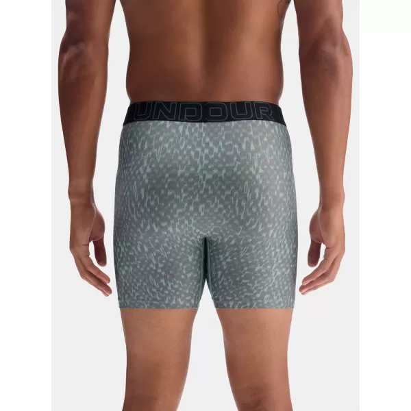  Muške bokserice UNDER ARMOUR UA PERFORMANCE TECH - PRINT 6IN - 1PK 1383875-477 PLAVA 