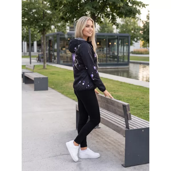  Ženska vrhunska softshell jakna ALTISPORT VOJ/ALW077JACK01 CRNA/LJUBIČASTA 