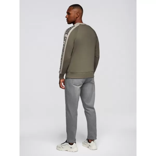  Muški sweatshirt OMBRE OM-SSNZ-0200 MASLINA 