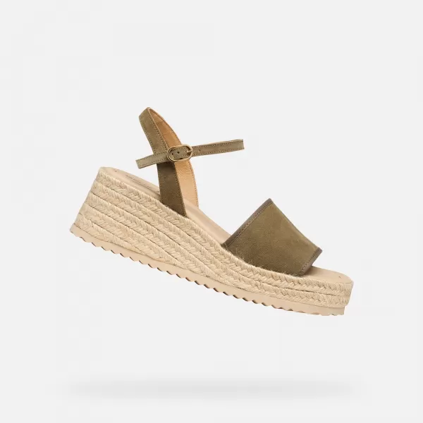  Ženske sandale GEOX ALEMERIA G012886 KAKI 