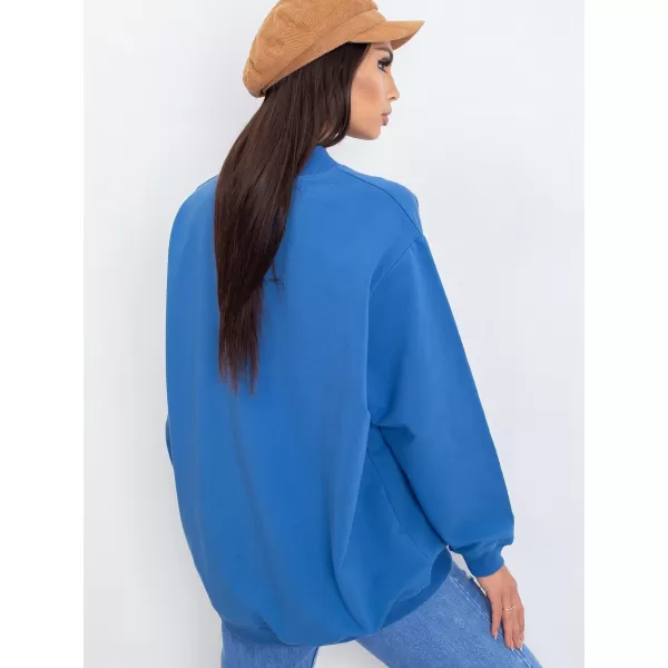  Ženski sweatshirt BASIC FEEL GOOD RV-BL-5185.73P TAMNOPLAVA 