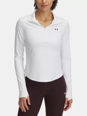 Ženska majica kratkih rukava UNDER ARMOUR MOTION 1/2 ZIP EMEA 6001618-100 BIJELA