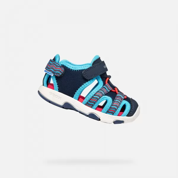  Sandale za dječake GEOX SANDAL MULTY B650FA0CE14CF44D PLAVA 