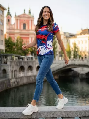 Ženska premium majica ALTISPORT VOJ/ALW036SI/TR01 PRUGE