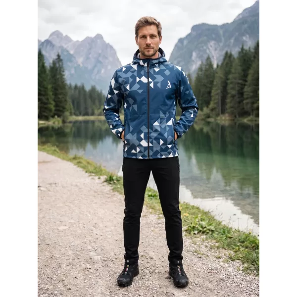  Muška vrhunska softshell jakna ALTISPORT VOJ/ALM108JACK01 TAMNOPLAVA/BIJELA 