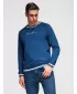 Muški sweatshirt OMBRE OM-SSNZ-0244 TAMNOPLAVA