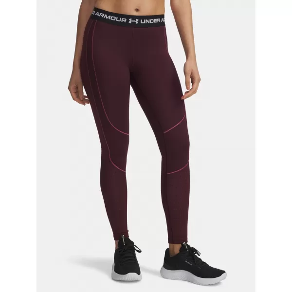  Ženske tajice UNDER ARMOUR UA COLDGEAR TEXTURED LEGGING 6003997-600 CRVENA 