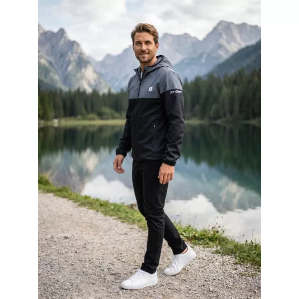  Muška vrhunska softshell jakna ALTISPORT VOJ/ALM051JACK01 SIVKASTO CRNA 