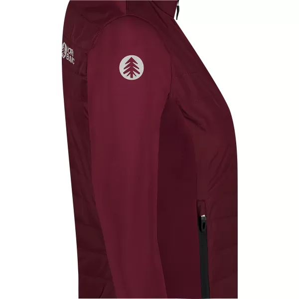 Ženska sportska jakna NORDBLANC HINTER NBWJL8361 TAMNOCRVENA 