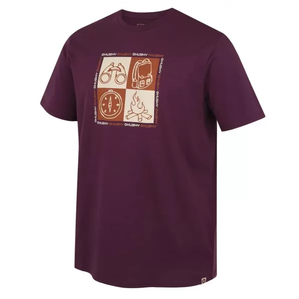  Muška majica kratkih rukava HUSKY TEE SQUARE M LJUBIČASTA 