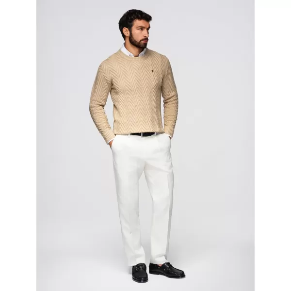  Muški pulover OMBRE OM-SWSW-0147 PIJESAK 