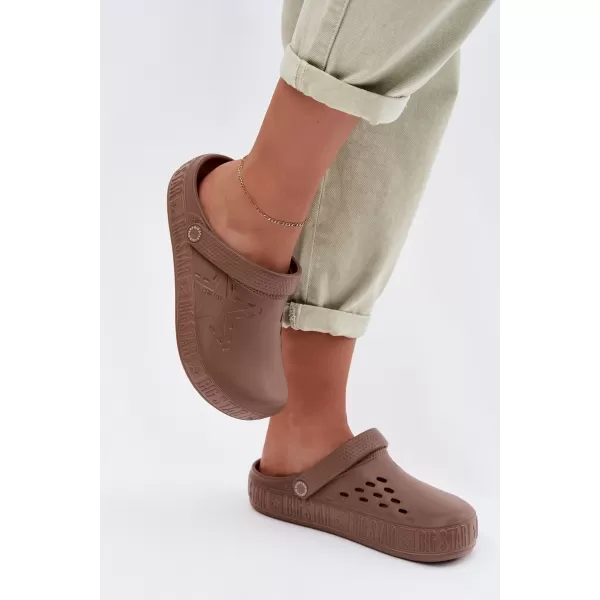  Ženske papuče BIG STAR TT274A085 BROWN/BEIGE Big Star Shoes 
