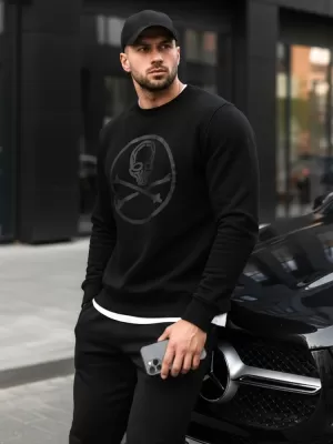 Muški sweatshirt DSTREET BX5948 CRNA
