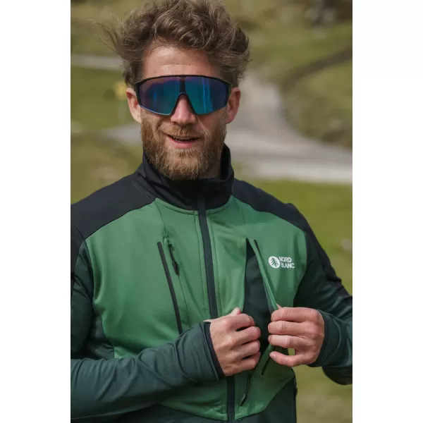  Muški powerfleece duks NORDBLANC GROAN NBWFM8282 TAMNO ZELENA 