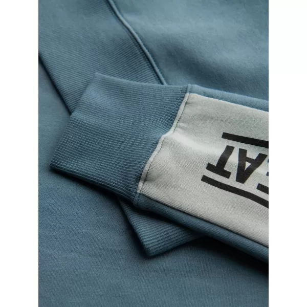  Muški sweatshirt OMBRE OM-SSNZ-0200 IZBIJELJENI TIRKIZ 