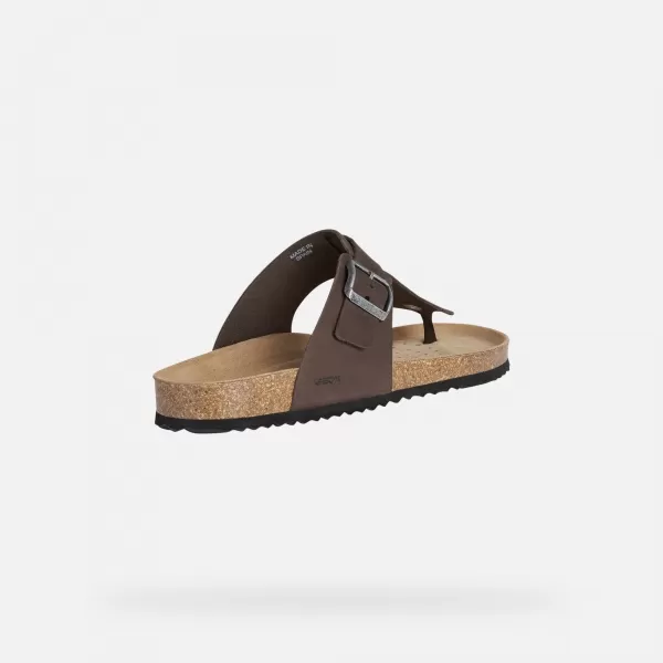  Muške papuče GEOX SANDAL GHITA G002573 TAMNO SMEĐA 