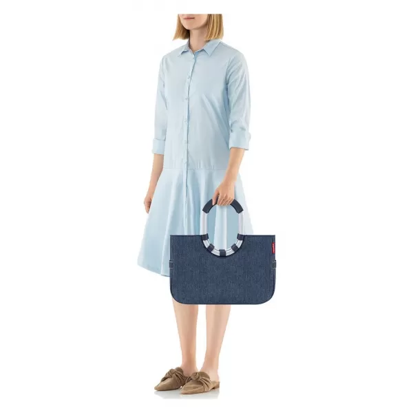  torba REISENTHEL Loopshopper M RIBLJA KOST TAMNOPLAVA 