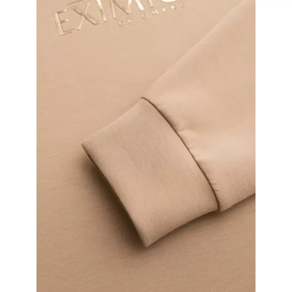  Muški sweatshirt OMBRE OM-SNBC-0199 BEŽ 