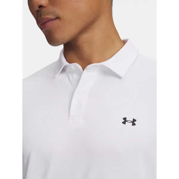  Muška majica kratkih rukava UNDER ARMOUR T2G PIQUE POLO 6012303-100 BIJELA 