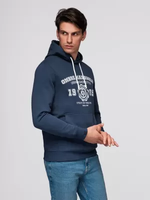 Muški sweatshirt OMBRE B1714 TAMNOPLAVA