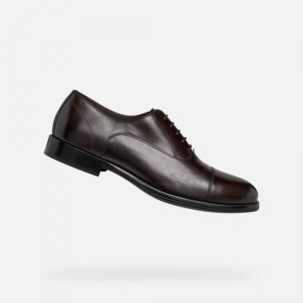  Muške svečane cipele GEOX BARBERIGO G014409 TAMNO SMEĐA 
