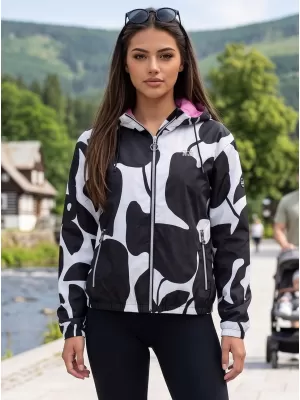 Ženska jakna ALTISPORT HELSIE CRNO/BIJELO