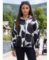 Ženska jakna ALTISPORT HELSIE CRNO/BIJELO