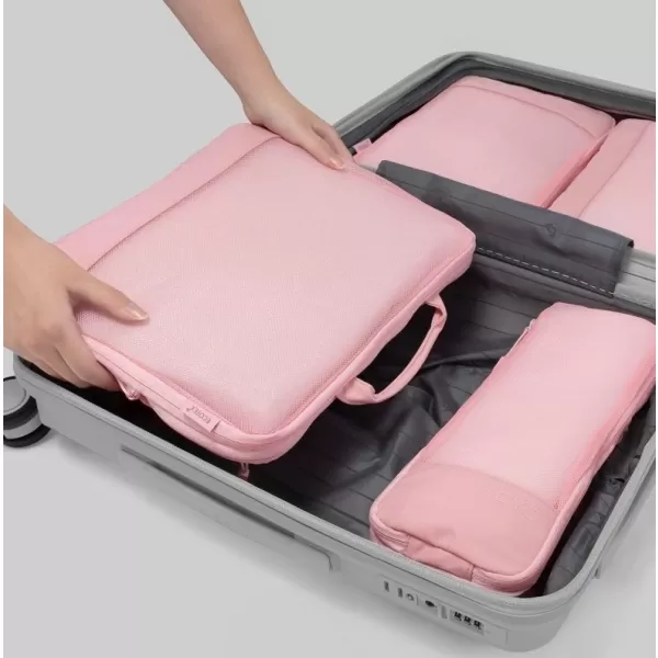  Kofer HEYS Ecotex Compression Packing Cube 4 Pc Set RUŽIČASTI PIJESAK 