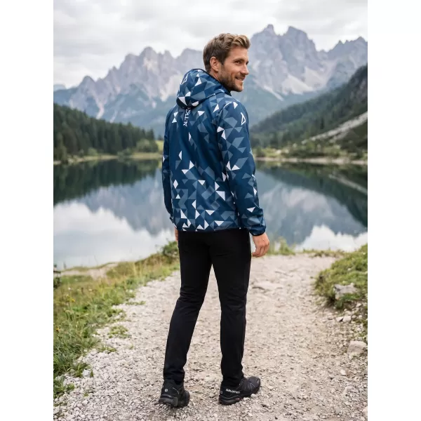  Muška vrhunska softshell jakna ALTISPORT VOJ/ALM108JACK01 TAMNOPLAVA/BIJELA 