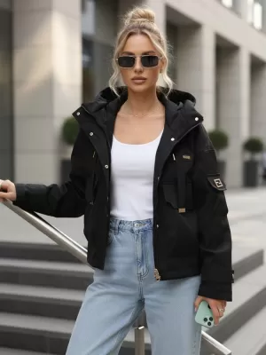 Ženska jakna DSTREET TY5636 CRNA