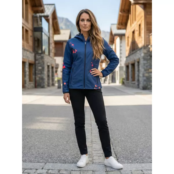  Ženska vrhunska softshell jakna ALTISPORT VOJ/ALW077JACK01 TAMNOPLAVA/NARANČASTA 