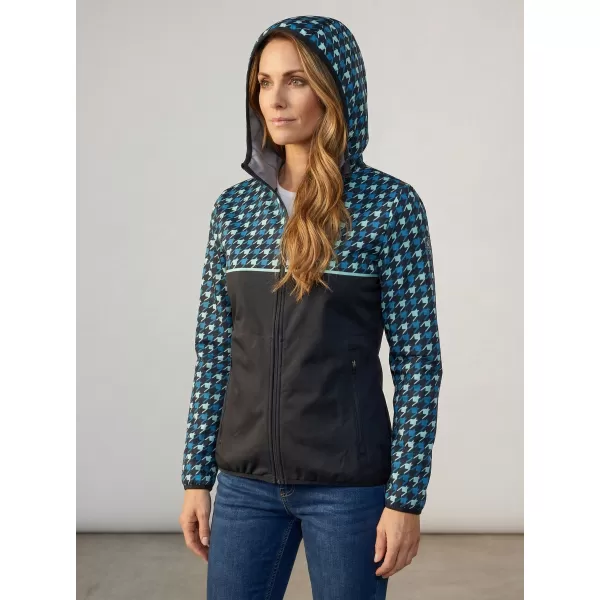  Ženska vrhunska softshell jakna ALTISPORT VOJ/ALW048JACK01 CRNA I PLAVA 