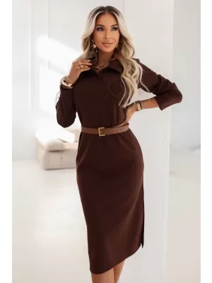 Haljina NUMOCO 649-1 ČOKOLADA