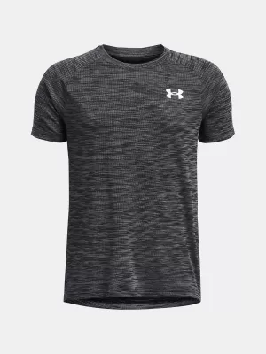 Majica za dječake UNDER ARMOUR UA TECH TEXTURED SS 1382790-001 CRNA