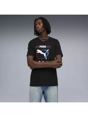 Muška majica kratkih rukava PUMA GRAPHIC TEE 691786_01 PUMA CRNA